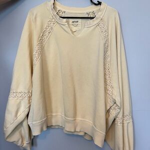 Aerie Yellow Sweatshirt